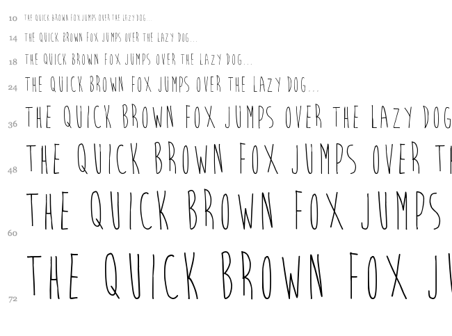 Brain Flower font waterfall